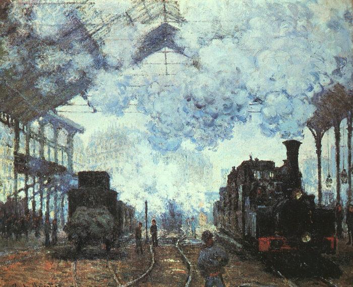 Claude Monet Arrival at St Lazare Station